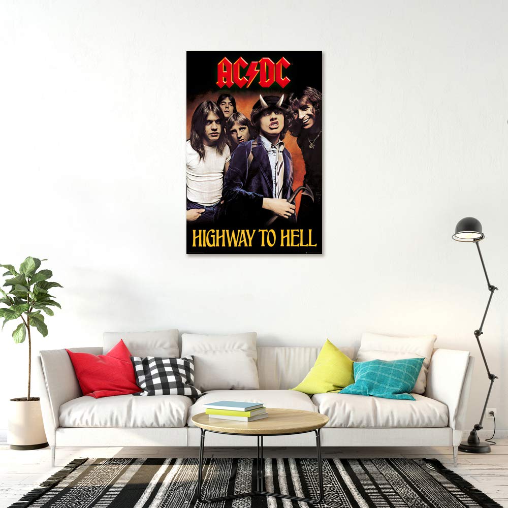 【希少】AC/DC B1サイズ 特大ポスター Amazon.co.jp: AC / DC – 音楽ポスター/印刷( Highway To Hell